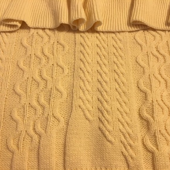 NWT Project Naadam Ivory Medium Ruffle Mock - Picture 8 of 10